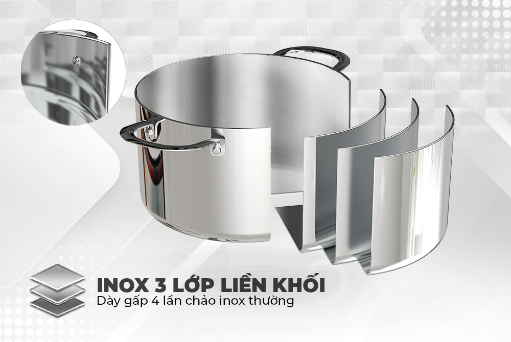 Bộ nồi inox đa lớp Sunhouse Mama SHG701 – ảnh 7