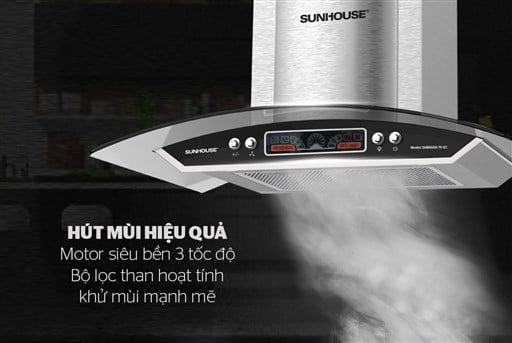 Máy hút mùi kính cong Sunhouse SHB6605-70-EC – ảnh 2