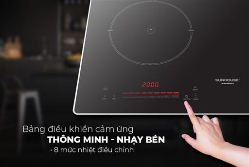 Bếp đôi điện từ Sunhouse SHB-28CS – ảnh 4