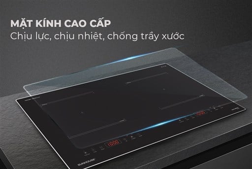 Bếp đôi điện từ Sunhouse SHB9101S – ảnh 5