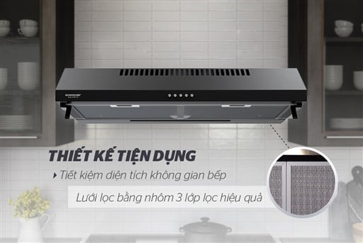 Máy hút mùi vỏ sơn Sunhouse SHB6118B – ảnh 3