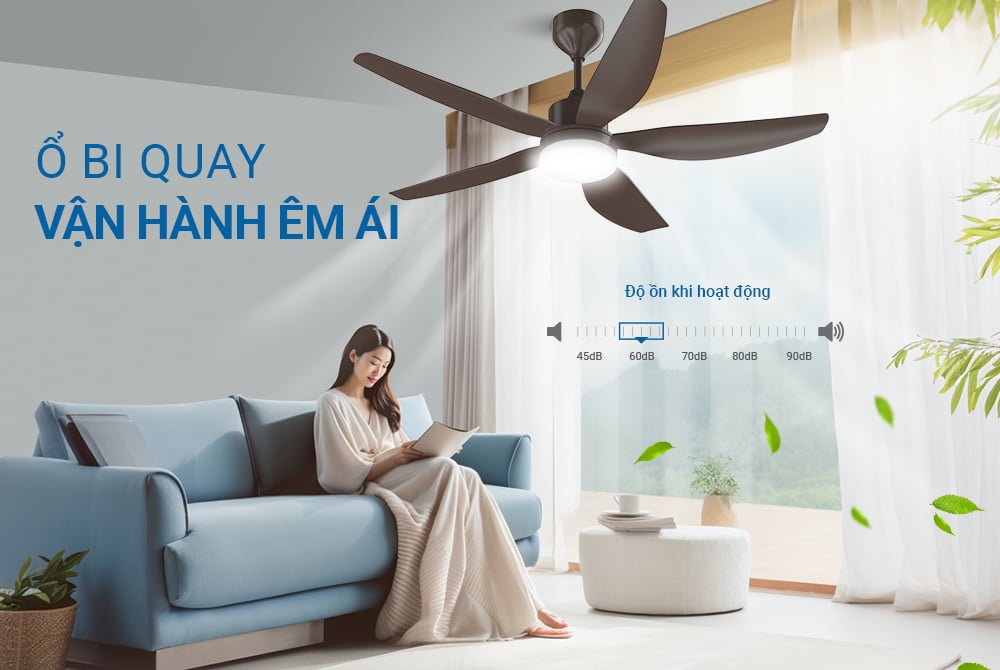 Quạt trần 5 cánh có đèn Sunhouse apex APF7687 – ảnh 7