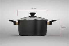 Nồi chống dính ultra titanium Sunhouse ST2210B-24 ảnh 2