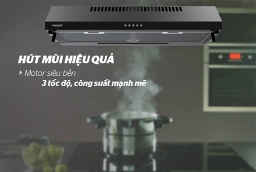 Máy hút mùi vỏ sơn Sunhouse SHB6118B – ảnh 4