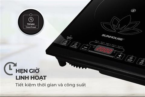 Bếp hồng ngoại Sunhouse SHD6013KB – vùng nấu – ảnh 4