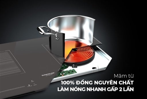 Bếp đôi điện từ Sunhouse SHB83TP – ảnh 6