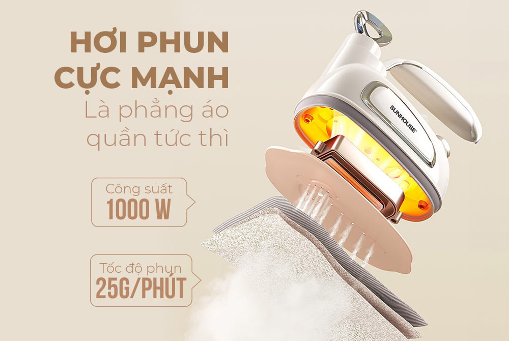 Bàn là hơi nước cầm tay Sunhouse SHD2175 – ảnh 6