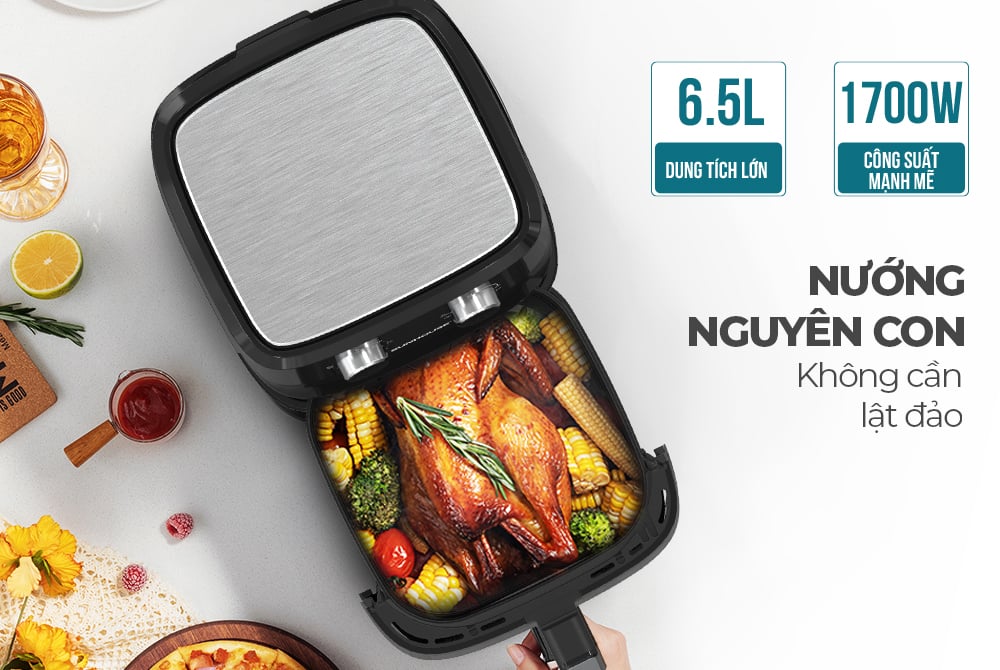 Nồi chiên không dầu 6.5L Sunhouse SHD4030 – ảnh 8