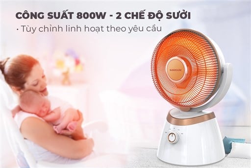 Quạt sưởi carbon Sunhouse SHD7008 – ảnh 5