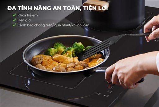 Bếp đôi điện từ Sunhouse SHB23-HG – ảnh 7