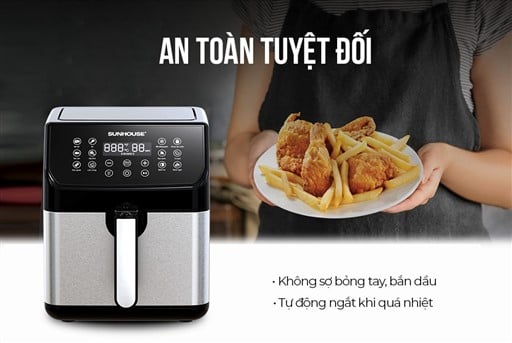 Nồi chiên không dầu 6L Sunhouse SHD4087 – ảnh 7
