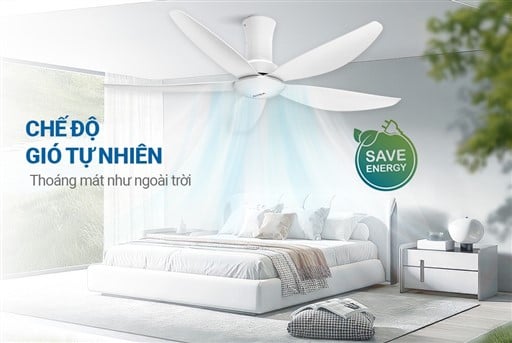 Quạt trần 5 cánh Sunhouse apex APF7669W – ảnh 5