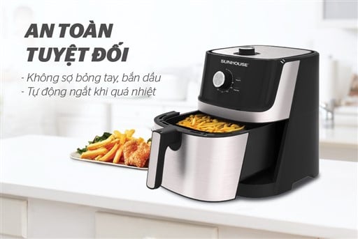 Nồi chiên không dầu 6L Sunhouse SHD4027 – ảnh 7