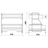  Giá bát đĩa để bàn Eurogold EU04500 - 50cm 