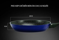 Chảo đá hoa cương đáy từ Sunhouse SFP28B xanh ảnh 2