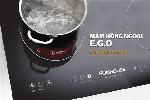 Chi tiết thiết kế Bếp từ hồng ngoại Sunhouse SHB9106-ES – ảnh 3