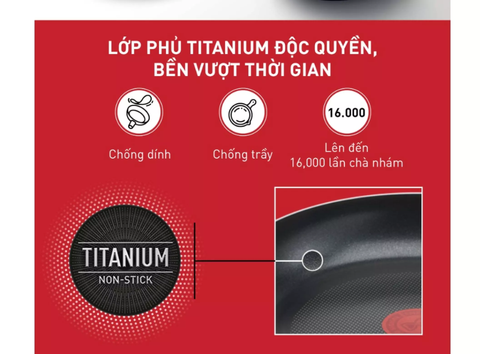 Chảo xào Tefal Day By Day 26cm/28cm - G1431905/G1437705