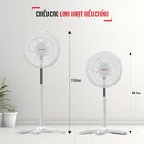  Quạt đứng Tefal Turbo Essential VH619690 - Trắng 