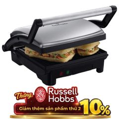 Máy Nướng Bánh Mì Panini/ Vỉ nướng 3in1 Russell Hobbs Cook@Home 17888-56