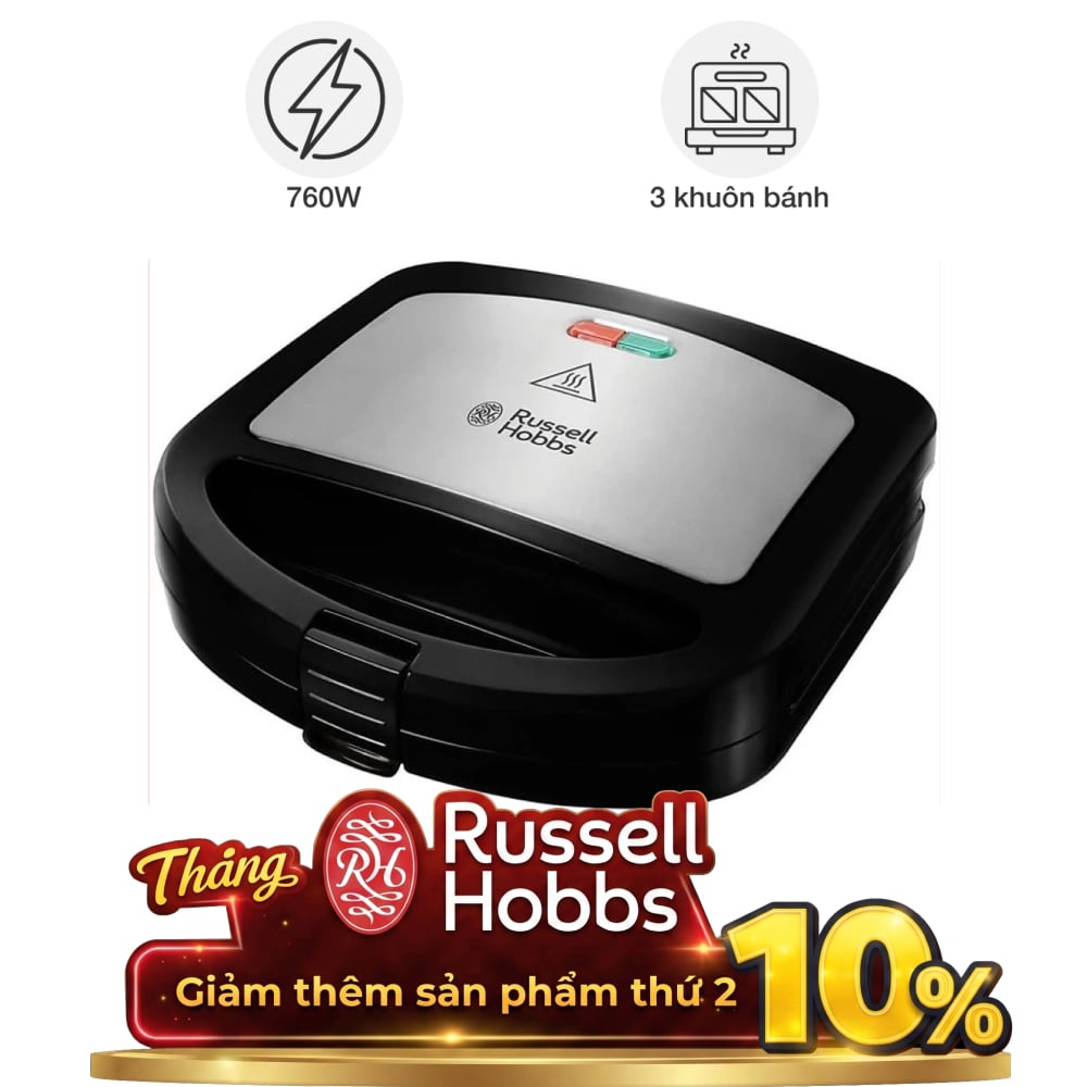 Máy nướng bánh sandwich Russell Hobbs 24540-56 3in1