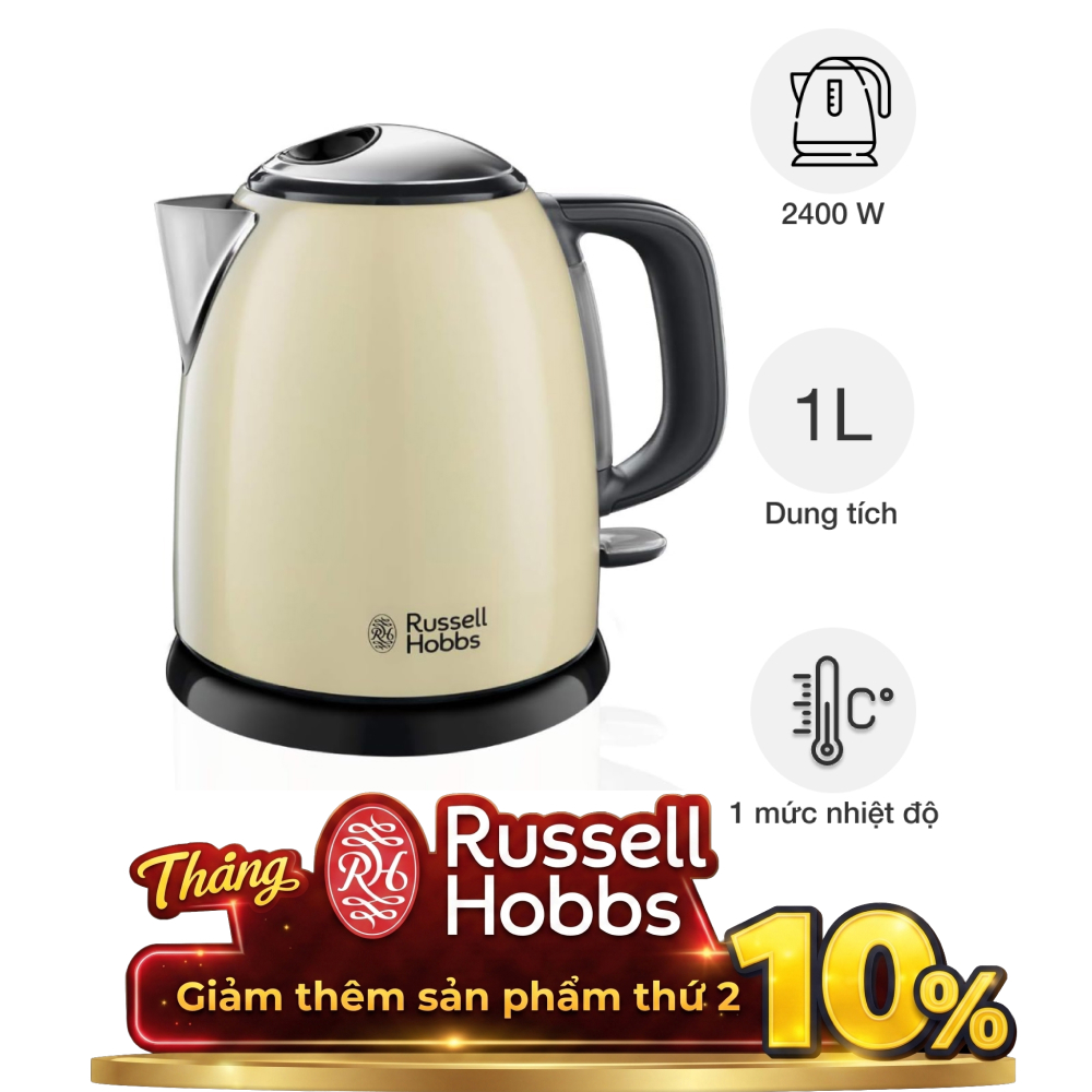 Ấm đun siêu tốc mini Russell Hobbs Colours Plus+