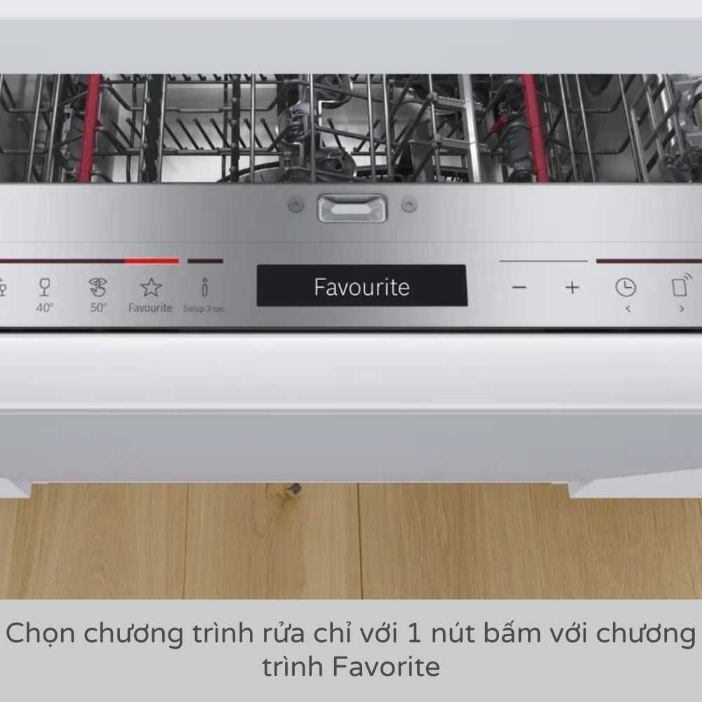 Máy rửa chén Bosch SMV4ECX14E Series 4 Âm Toàn Phần trong không gian sống