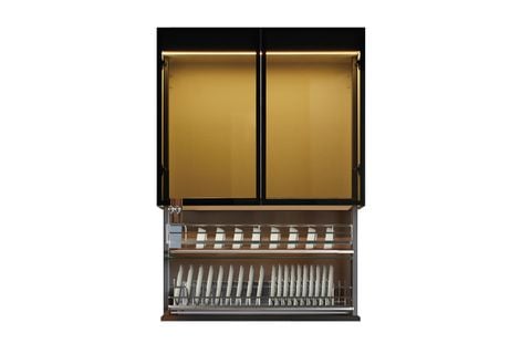 Giá bát đĩa nâng hạ điện thông minh nan Oval GrandX XL.90EM1