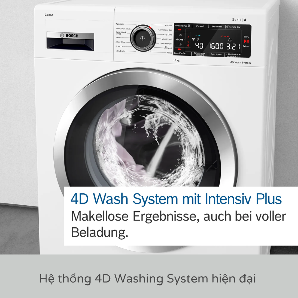 Máy giặt Bosch WAX28M42 Cửa Trước 9Kg Series 8
