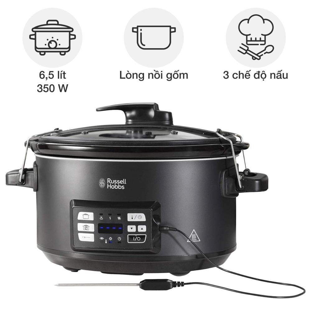 Nồi nấu chậm Sous vide Russell Hobbs 6,5 lít 25630-56 3in1