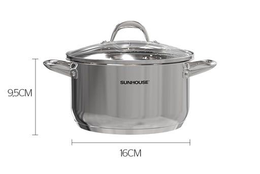 Nồi inox 3 đáy Sunhouse SHG301-16