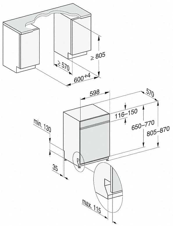 Máy Rửa Bát Miele G 7410 SCi AutoDos Bán Âm – ảnh 6
