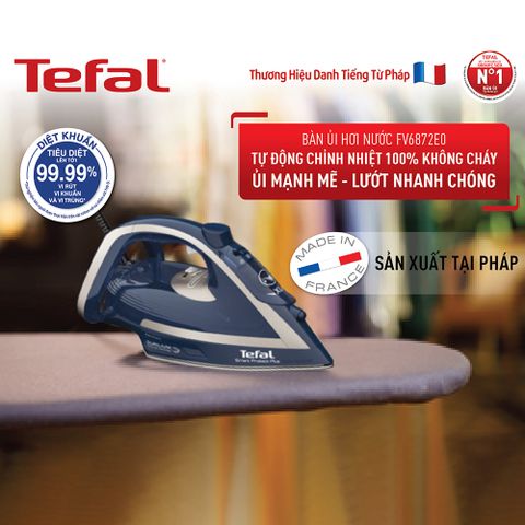 Bàn ủi hơi nước Tefal Smart Protect Plus FV6872E0