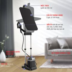 Bàn ủi hơi nước đứng Tefal IXEO Plus QT1510E0 ảnh 5