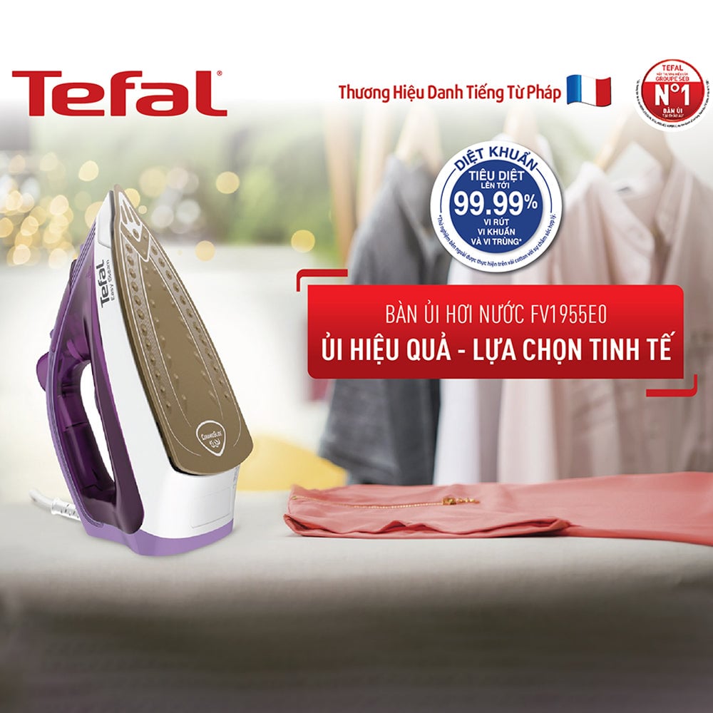 Bàn ủi hơi nước Tefal Easy Steam FV1955E0 - 1400W
