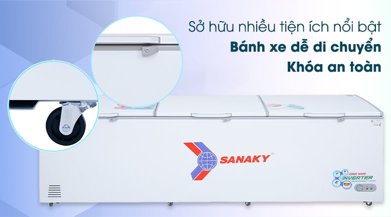 Tủ đông Sanaky Inverter 1143.5 lít VH-1399HY3 – ảnh 8