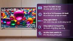 Smart TV LG 75 Inch UHD AI UA8450 4K 2025 75UA8450PSA