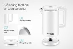 Ấm siêu tốc inox 2 lớp 1.7L Sunhouse Mama SHD1386W ảnh 4