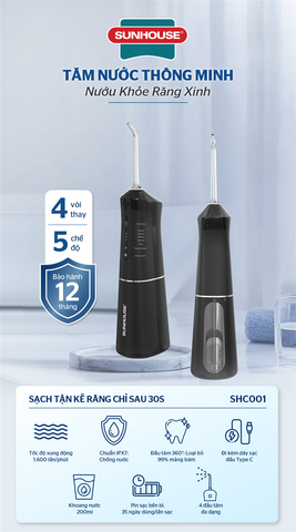 Máy tăm nước cầm tay Sunhouse SHC001