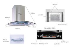 Máy hút mùi kính cong Sunhouse Mama MMB6707-70 ảnh 2