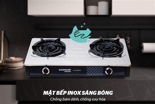 Bếp gas dương mặt inox Sunhouse Mama MMB0981 – ảnh 2
