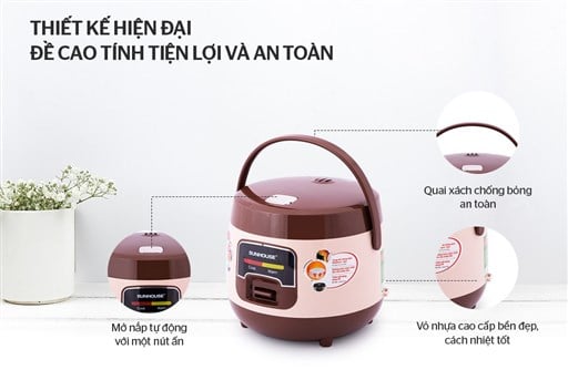 Nồi cơm điện 1L Sunhouse SHD8208C – ảnh 2