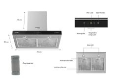 MÁY HÚT MÙI CAO CẤP CHỮ “t” SUNHOUSE MAMA MMB6815-70 ảnh 7
