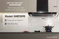 Máy hút mùi chữ t Sunhouse SHB72093 ảnh 1