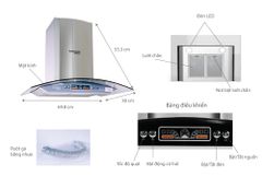 Máy hút mùi kính cong Sunhouse Mama MM6707-70 ảnh 6