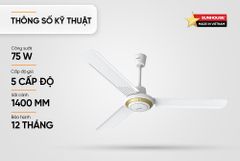 Quạt trần 3 cánh Sunhouse SHD7659 ảnh 5