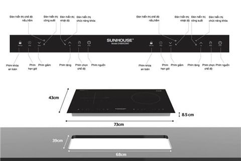 Mặt bếp Sunhouse SHB9105MT – ảnh 2