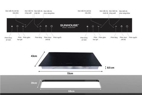 Mặt bếp Sunhouse SHB9104MT – ảnh 2