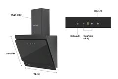 MÁY HÚT MÙI CAO CẤP KÍNH VÁT SUNHOUSE MAMA MMB6818-70 ảnh 2