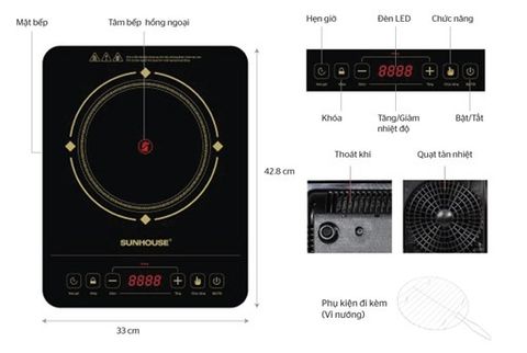 Mặt bếp Sunhouse SHD6014 – ảnh 2