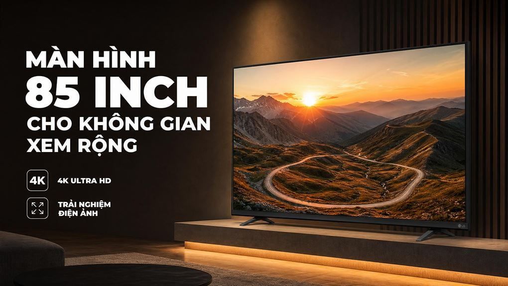 TV LG NANO 4K AI NU85 2026 85 inch 85NU855BPSA